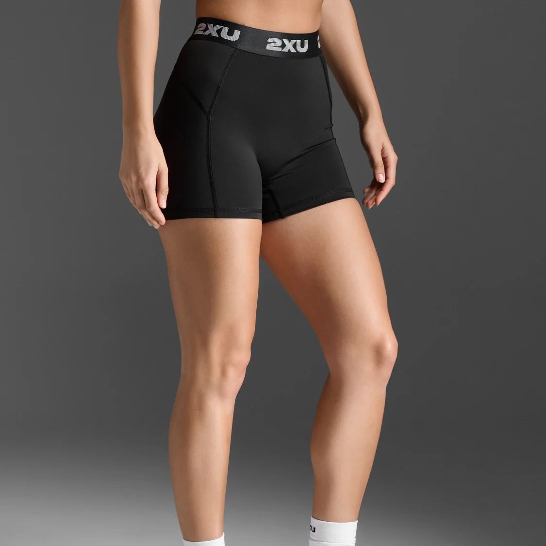 2XU Core Compression 3 inch Short Tights | Black / Black | Womens