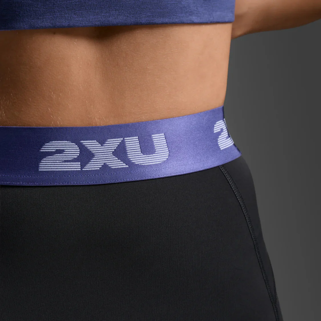 2XU Everyday Compression 3 inch Short Tights | Black / Future Dusk | Womens - Image 3