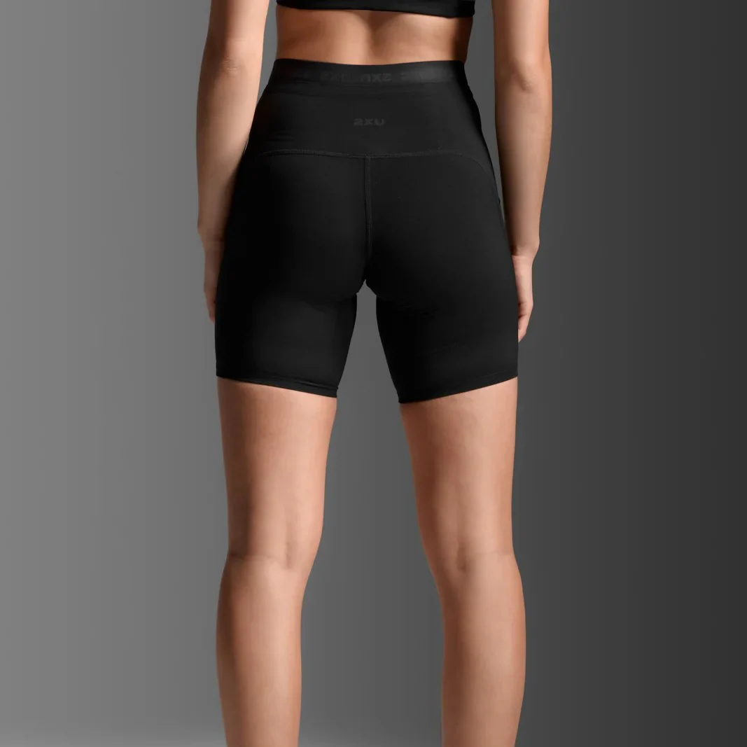 2XU Form Stash Hi-Rise Bike Short | Black / Black | Womens - Image 5