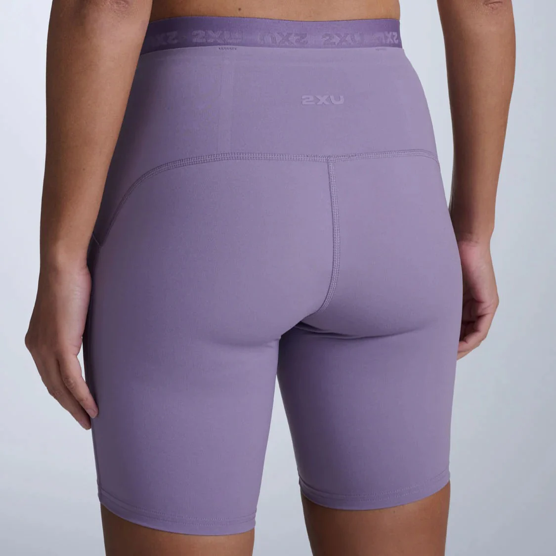 2XU Form Stash Hi-Rise Bike Short | Dusted Grape | Womens - Image 3