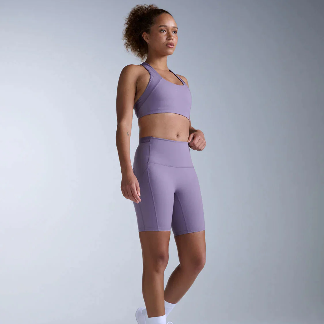2XU Form Stash Hi-Rise Bike Short | Dusted Grape | Womens - Image 5