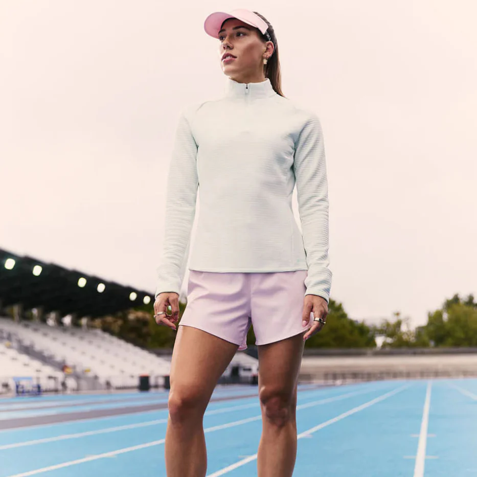 2XU Ignition Hyper-Haptic 1/4 Zip Fleece | Mint Dust / Reflective | Womens - Image 3