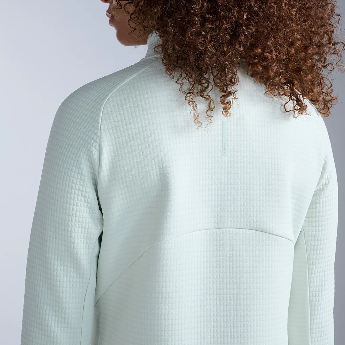 2XU Ignition Hyper-Haptic 1/4 Zip Fleece | Mint Dust / Reflective | Womens - Image 4