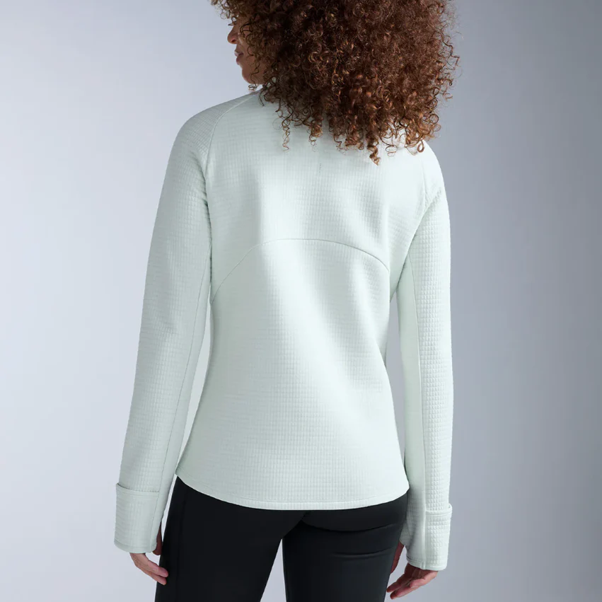 2XU Ignition Hyper-Haptic 1/4 Zip Fleece | Mint Dust / Reflective | Womens - Image 6