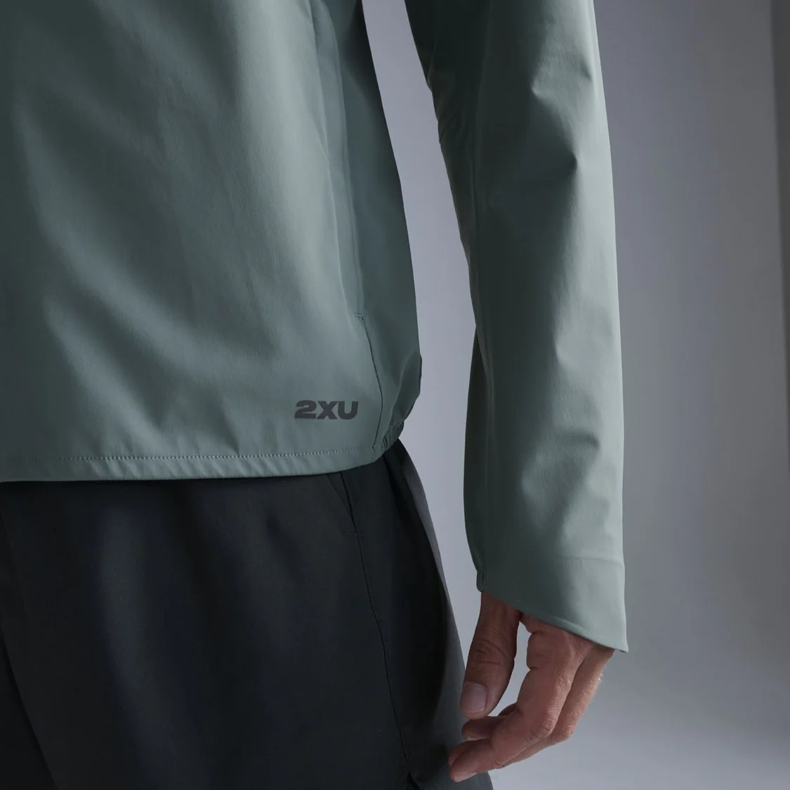 2XU Ignition Shield Waterproof Jacket | Olive Leaf / Black Reflective | Mens - Image 3