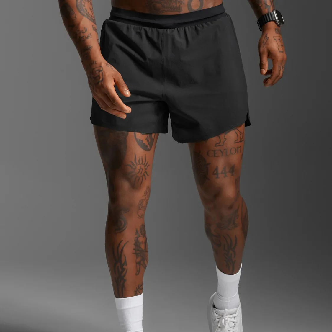 2XU Light Speed Stash 5 Inch Short | Black / Black Reflective | Mens