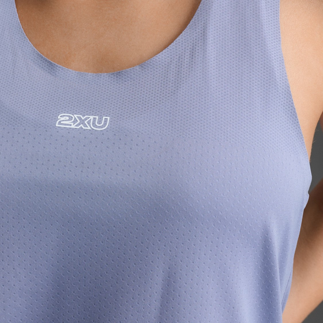 2XU Light Speed Tech Singlet | Digital Lilac / White Reflective | Womens - Image 3
