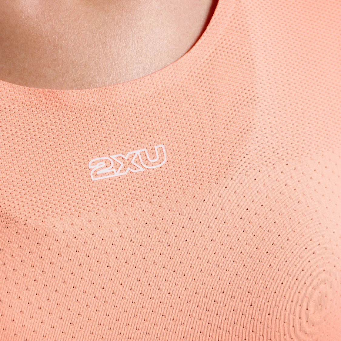 2XU Light Speed Tech Tee | Digital Peach / White Reflective | Womens - Image 4