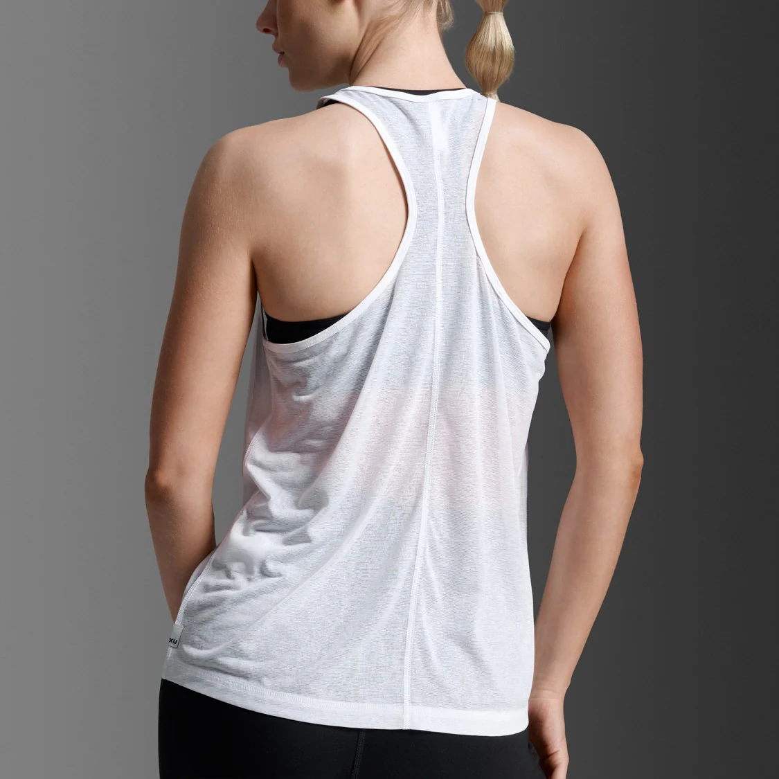 2XU ReLight Racerback Singlet | White / White | Womens - Image 3