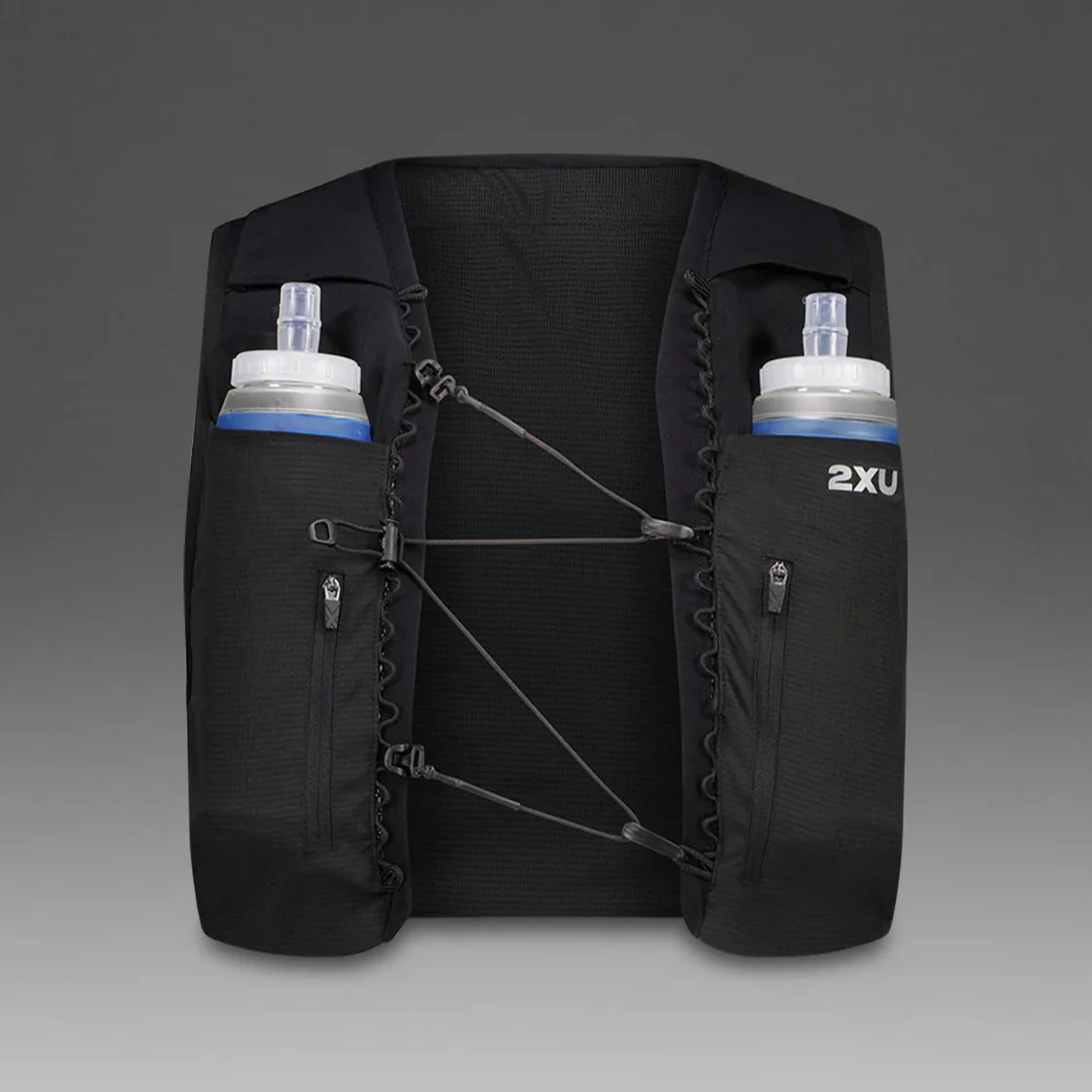 2XU Run Hydration Vest | Black / Silver Reflective