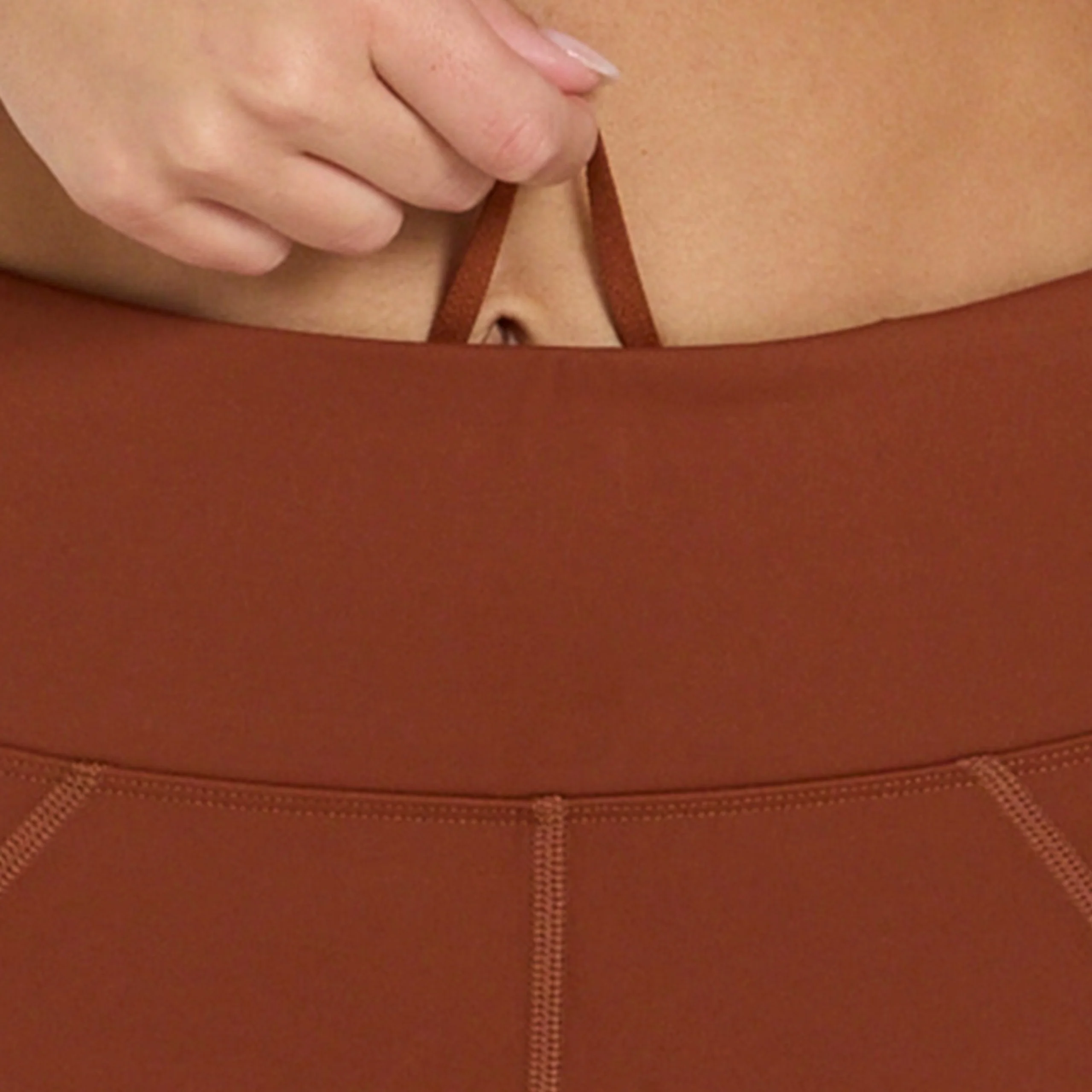 abi and joseph Carrera Dual Pocket Mid-Thigh Tight | Pecan | Womens - Image 5