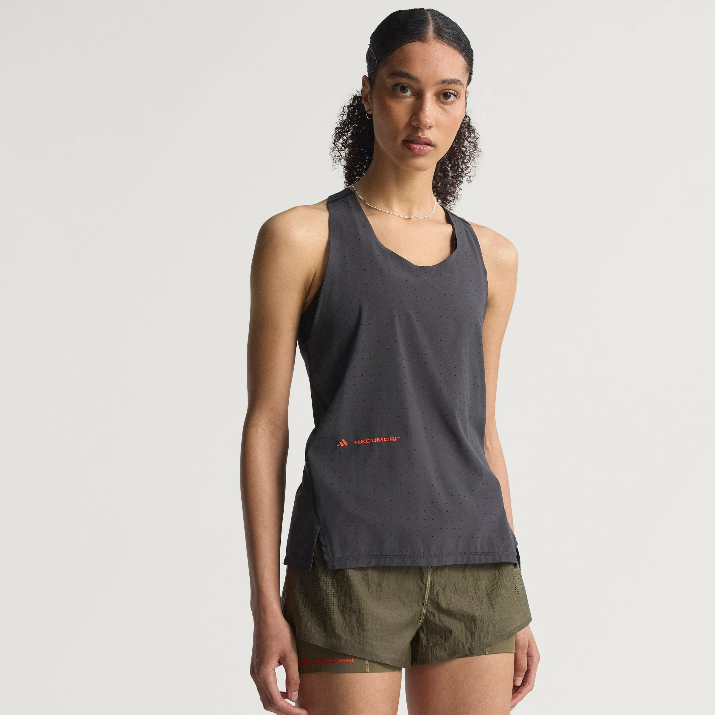 adidas Adi365 H.Koumori Running Singlet | Black | Womens - Image 10