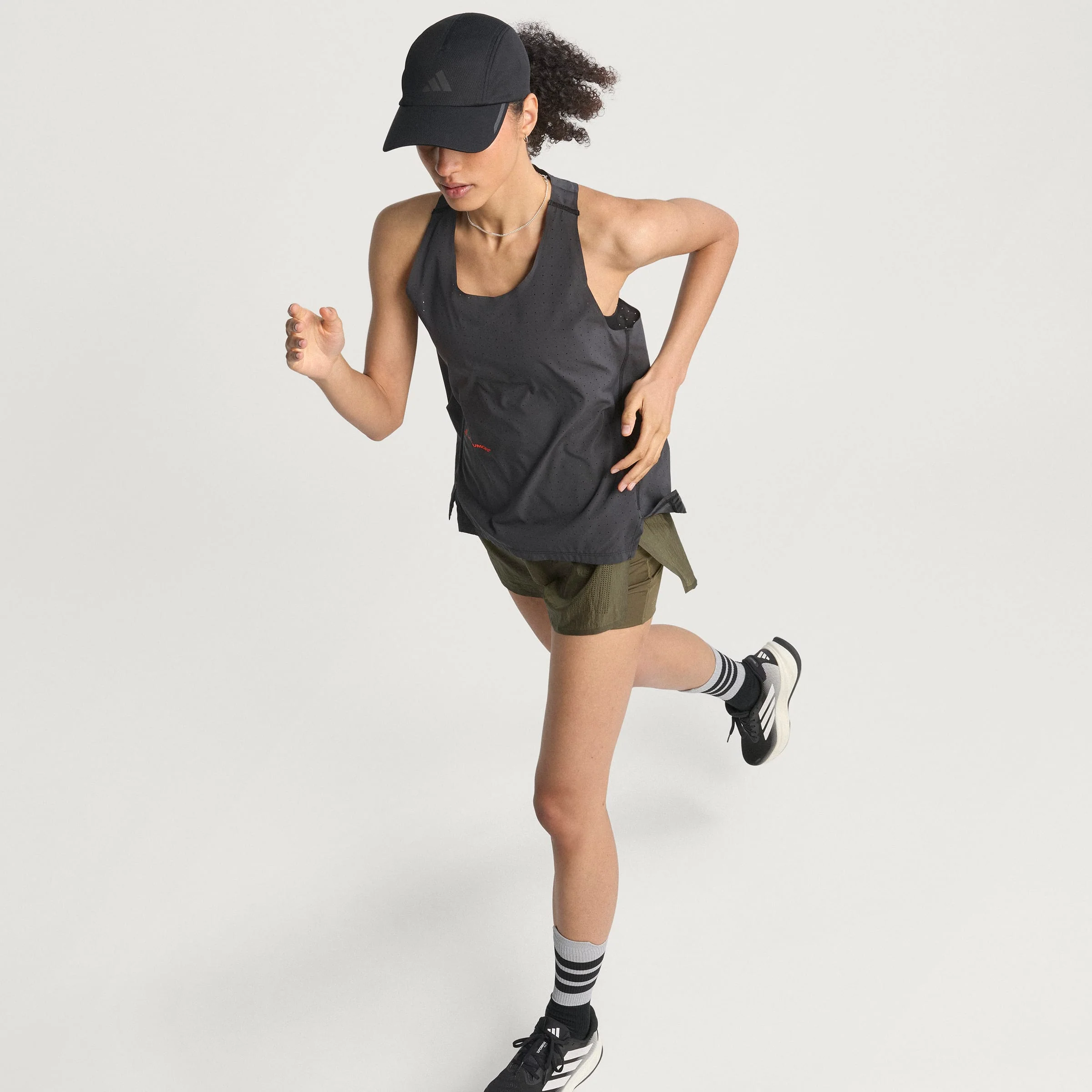 adidas Adi365 H.Koumori Running Singlet | Black | Womens - Image 11