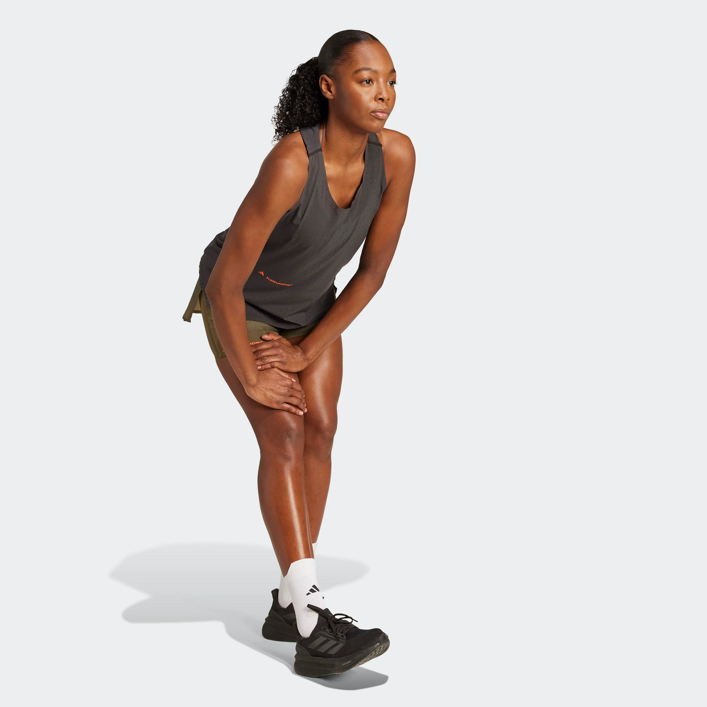 adidas Adi365 H.Koumori Running Singlet | Black | Womens - Image 8
