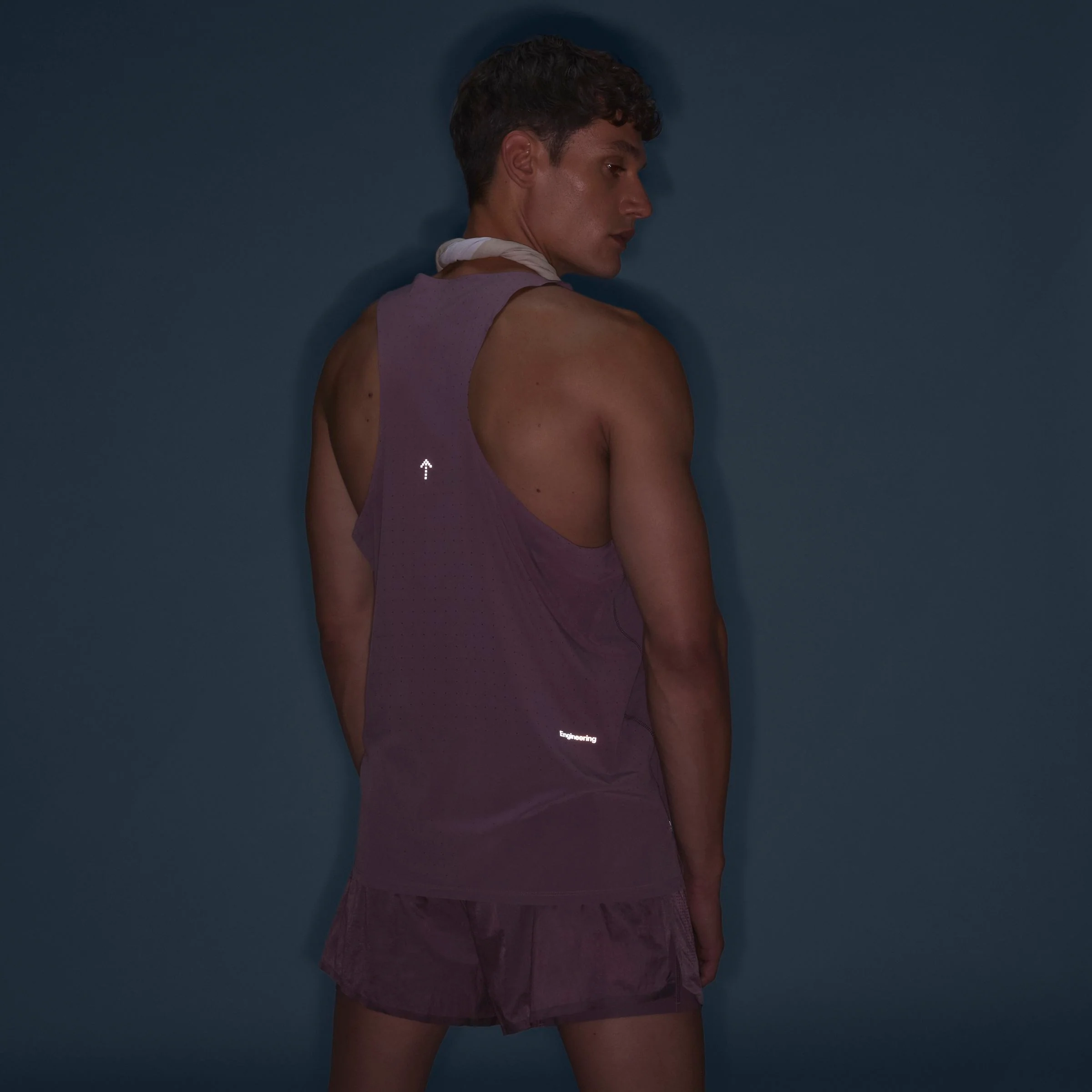 adidas Adi365 H.Koumori Running Singlet | Shadow Fig | Mens - Image 13