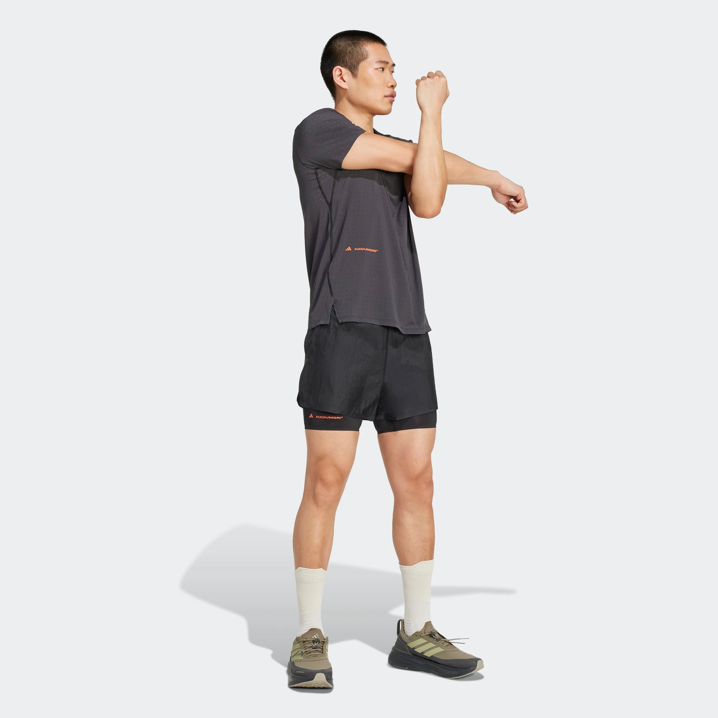 adidas Adi365 H.Koumori Running T-Shirt | Black | Mens - Image 5