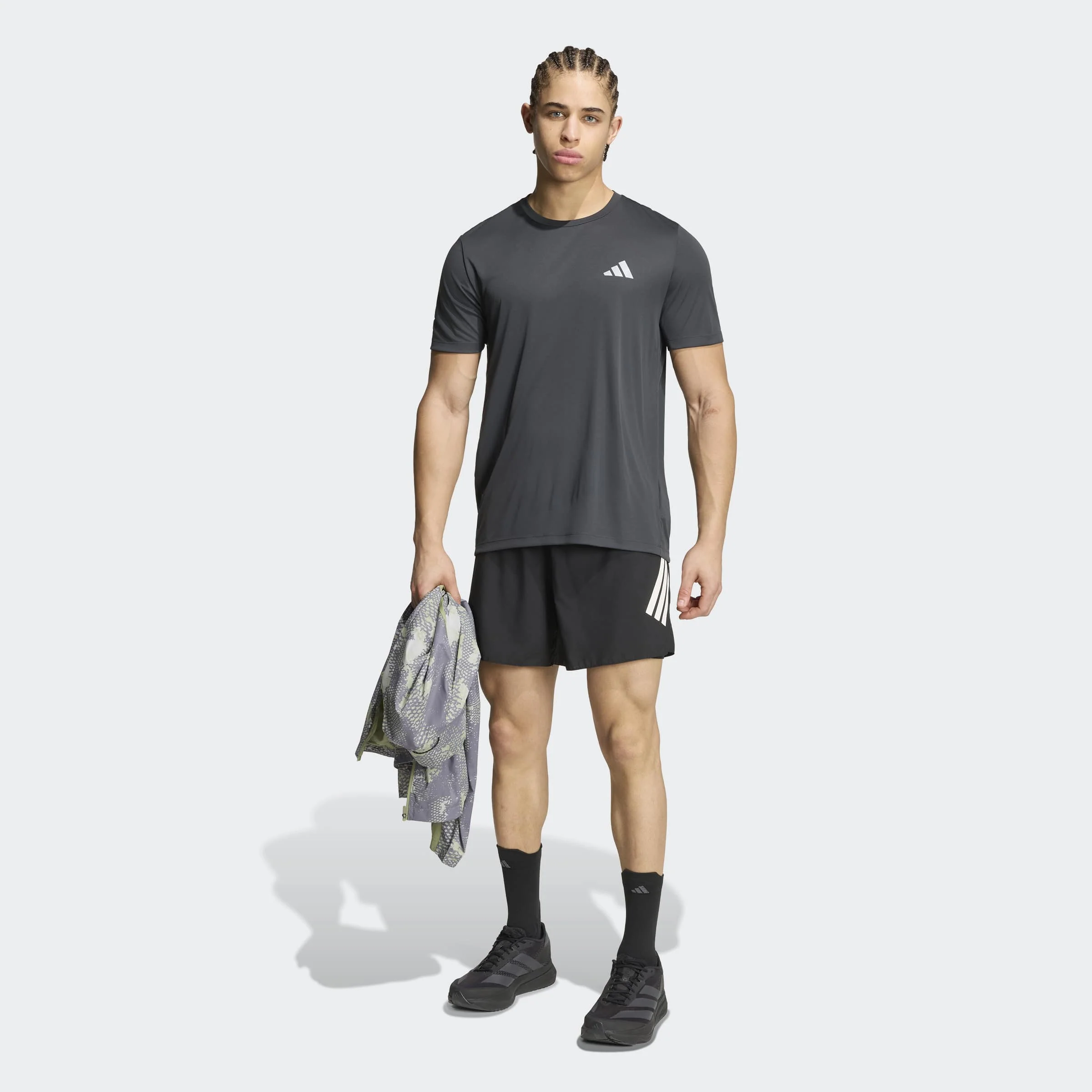 adidas adi365 Running Essentials T-Shirt | Carbon | Mens - Image 7