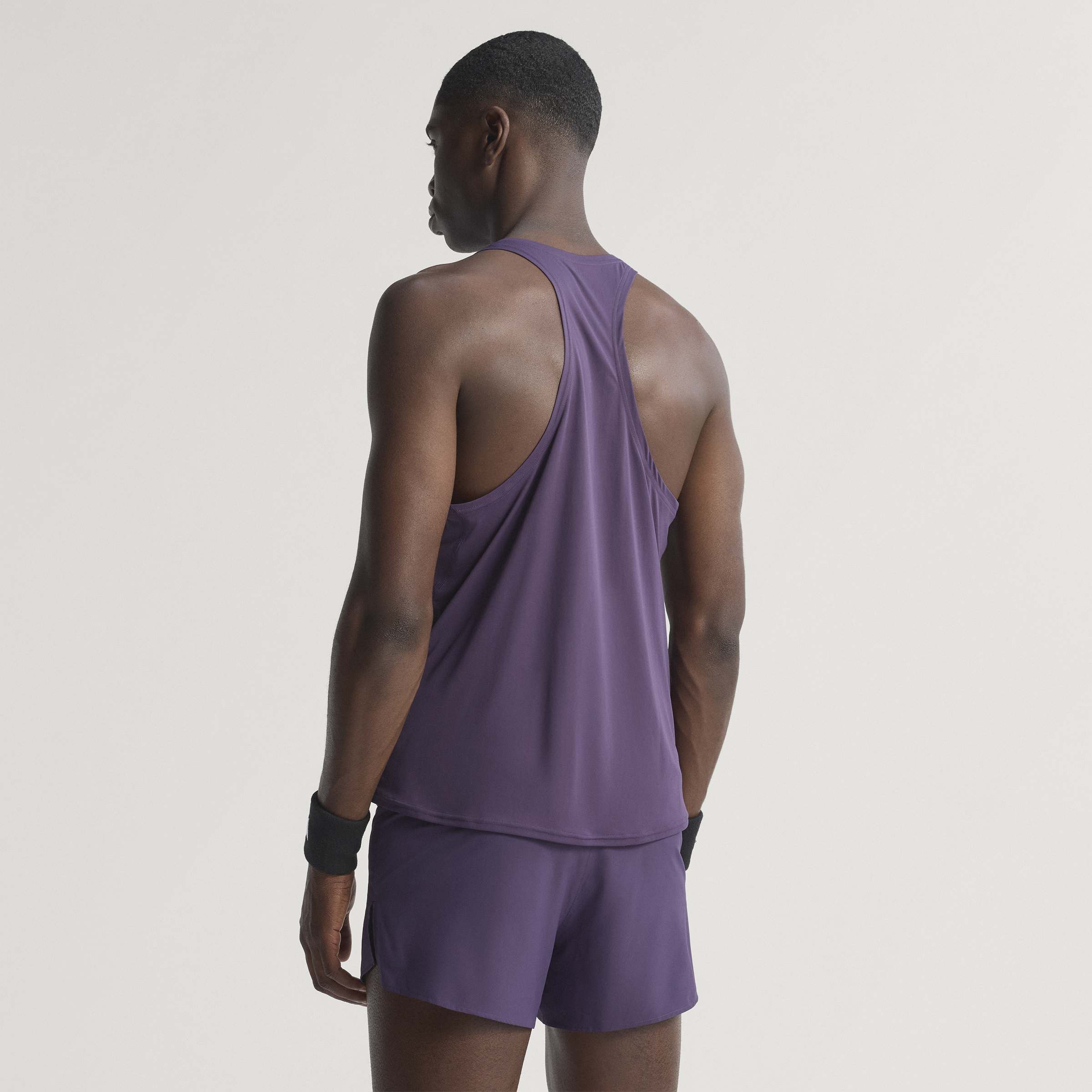Adidas Adizero Essentials Singlet | Aurora Plum | Mens - Image 4