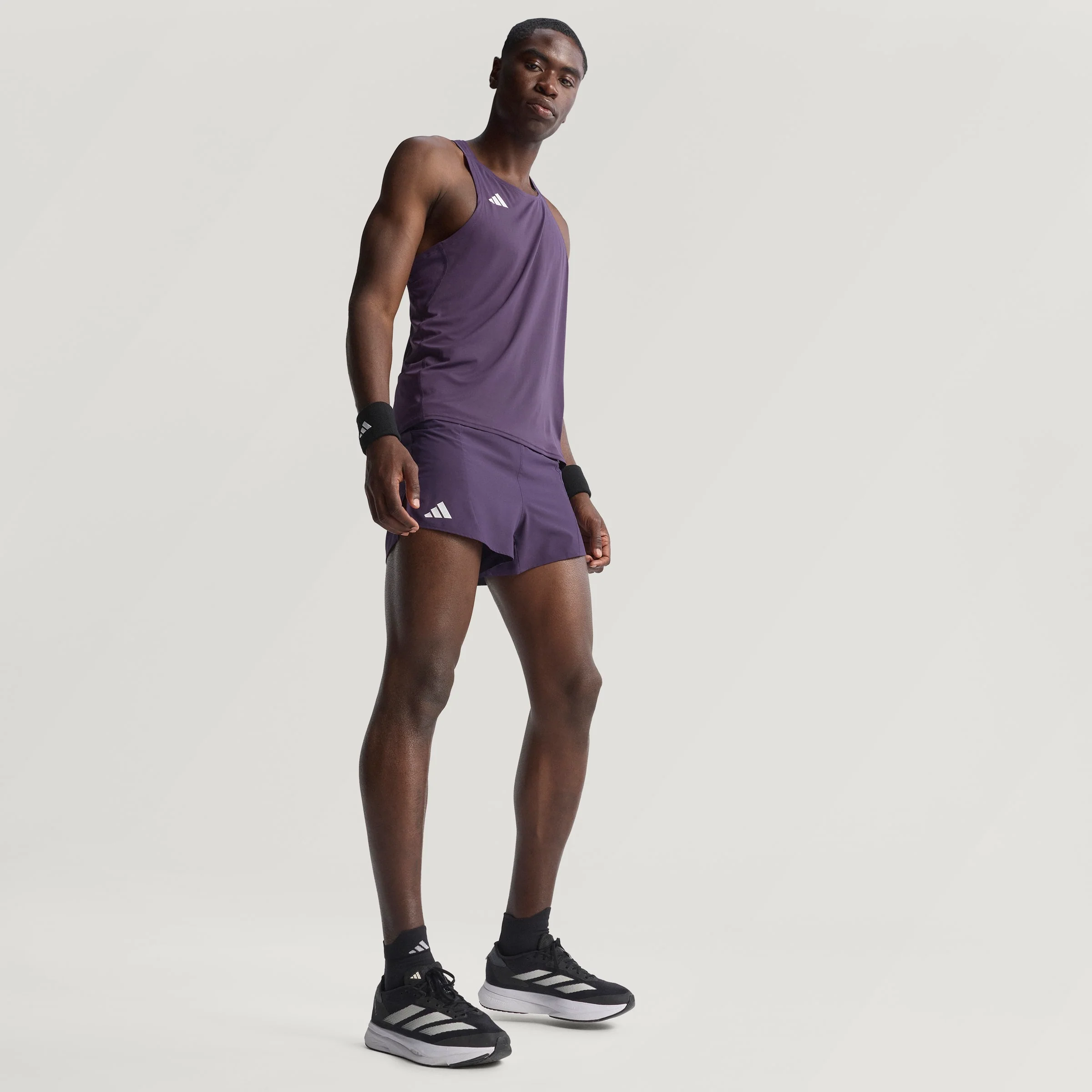 Adidas Adizero Essentials Singlet | Aurora Plum | Mens - Image 8