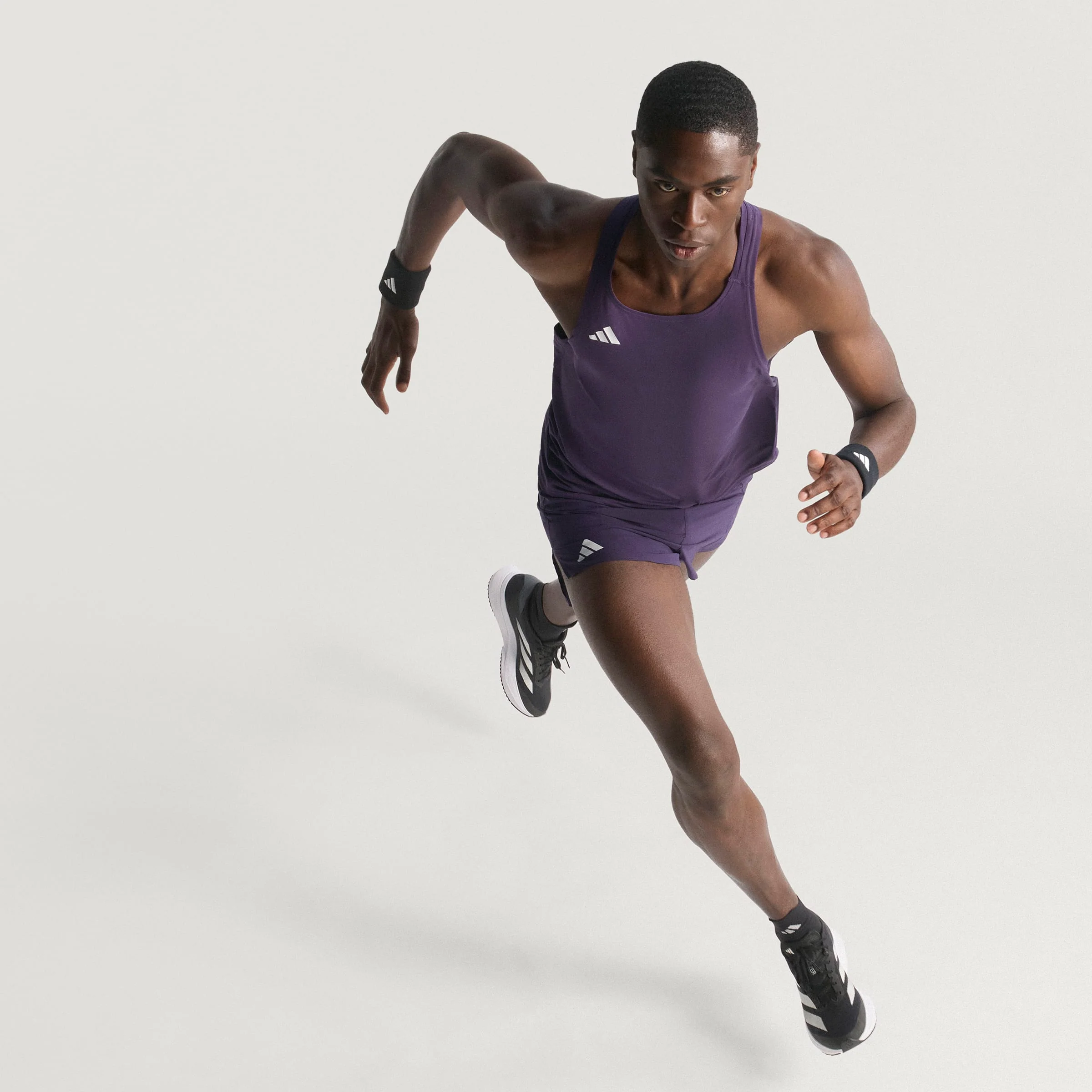 Adidas Adizero Essentials Singlet | Aurora Plum | Mens - Image 9