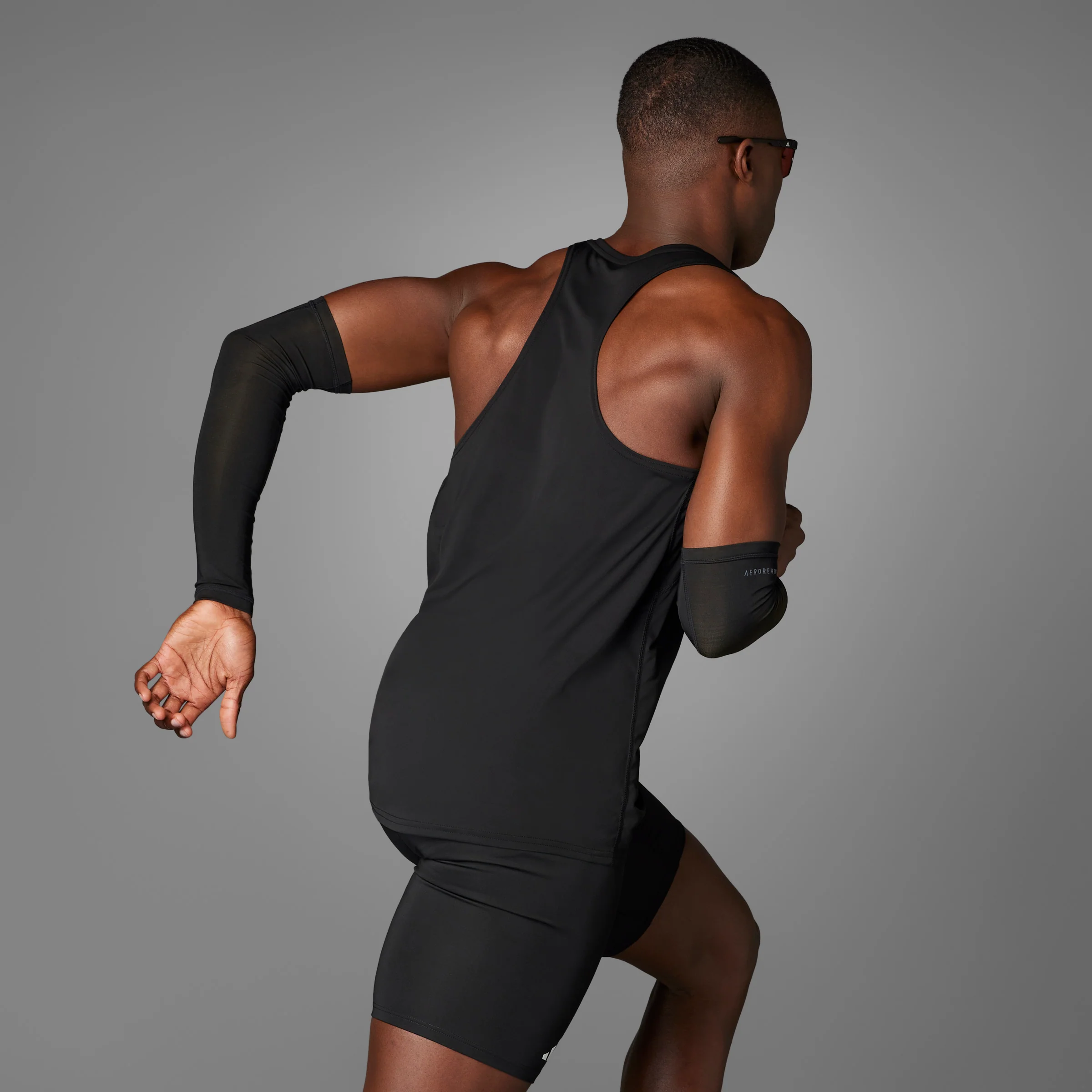 Adidas Adizero Essentials Singlet | Black | Mens - Image 5