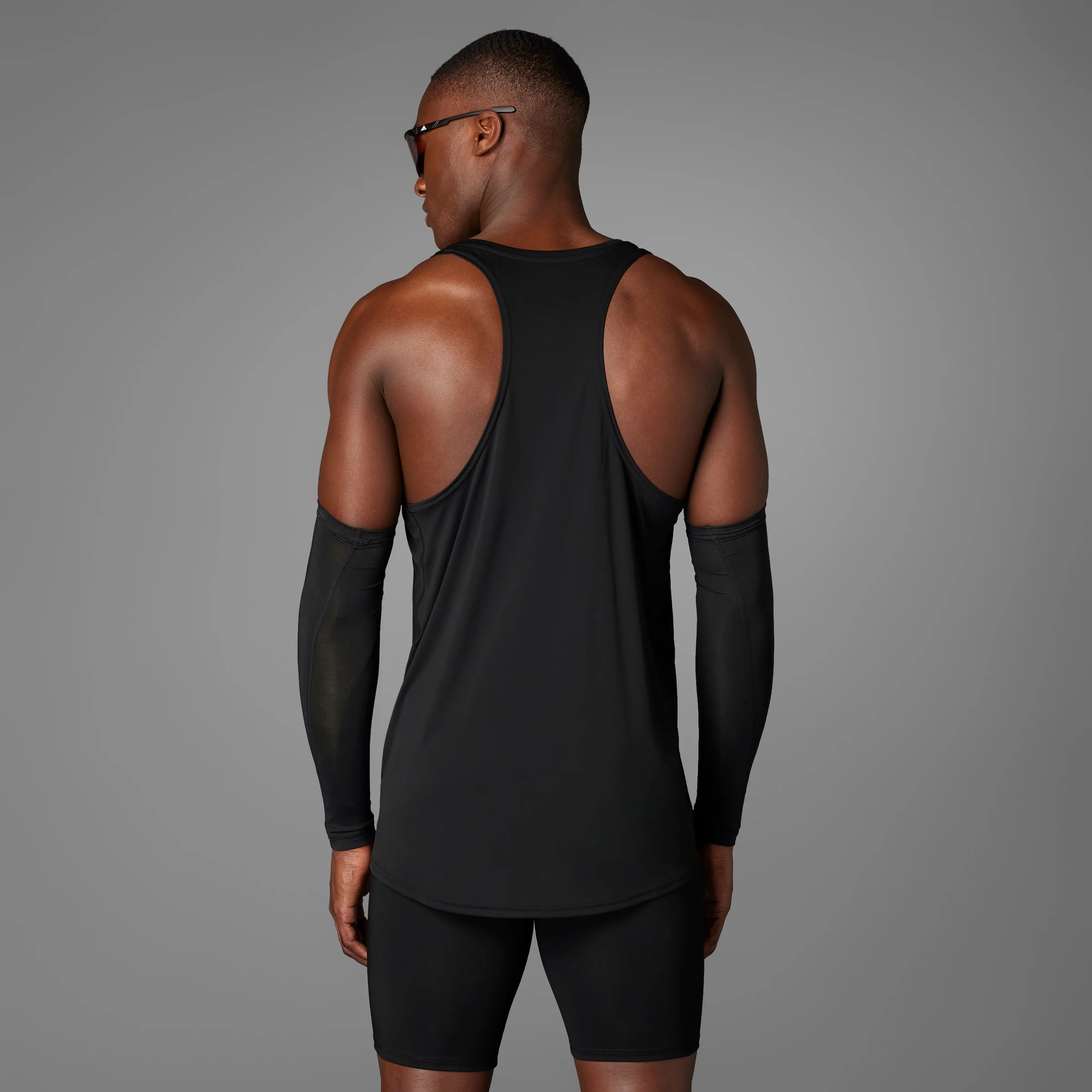 Adidas Adizero Essentials Singlet | Black | Mens - Image 8
