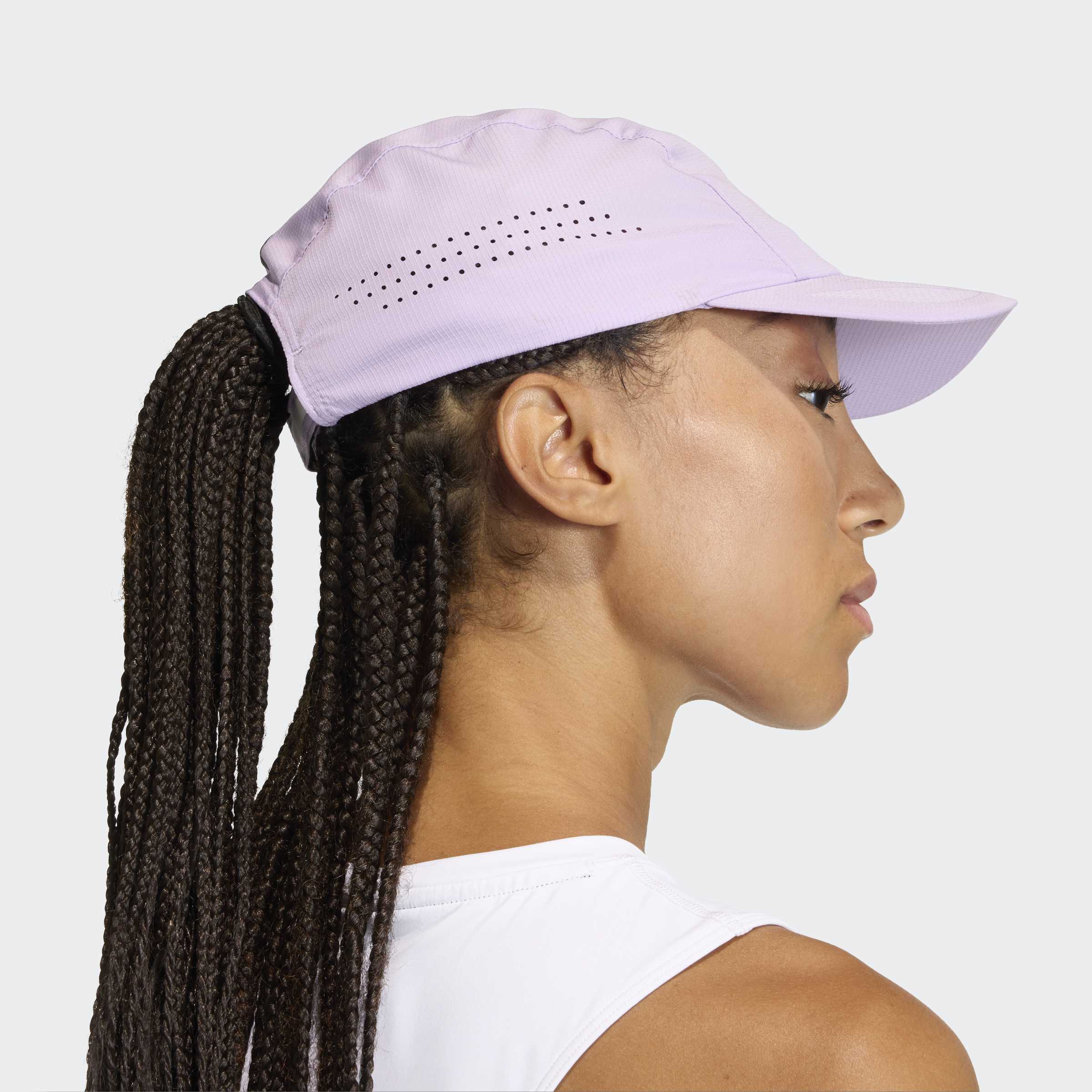 adidas Running x adizero Cap | Powder Plum / Solar Yellow - Image 2