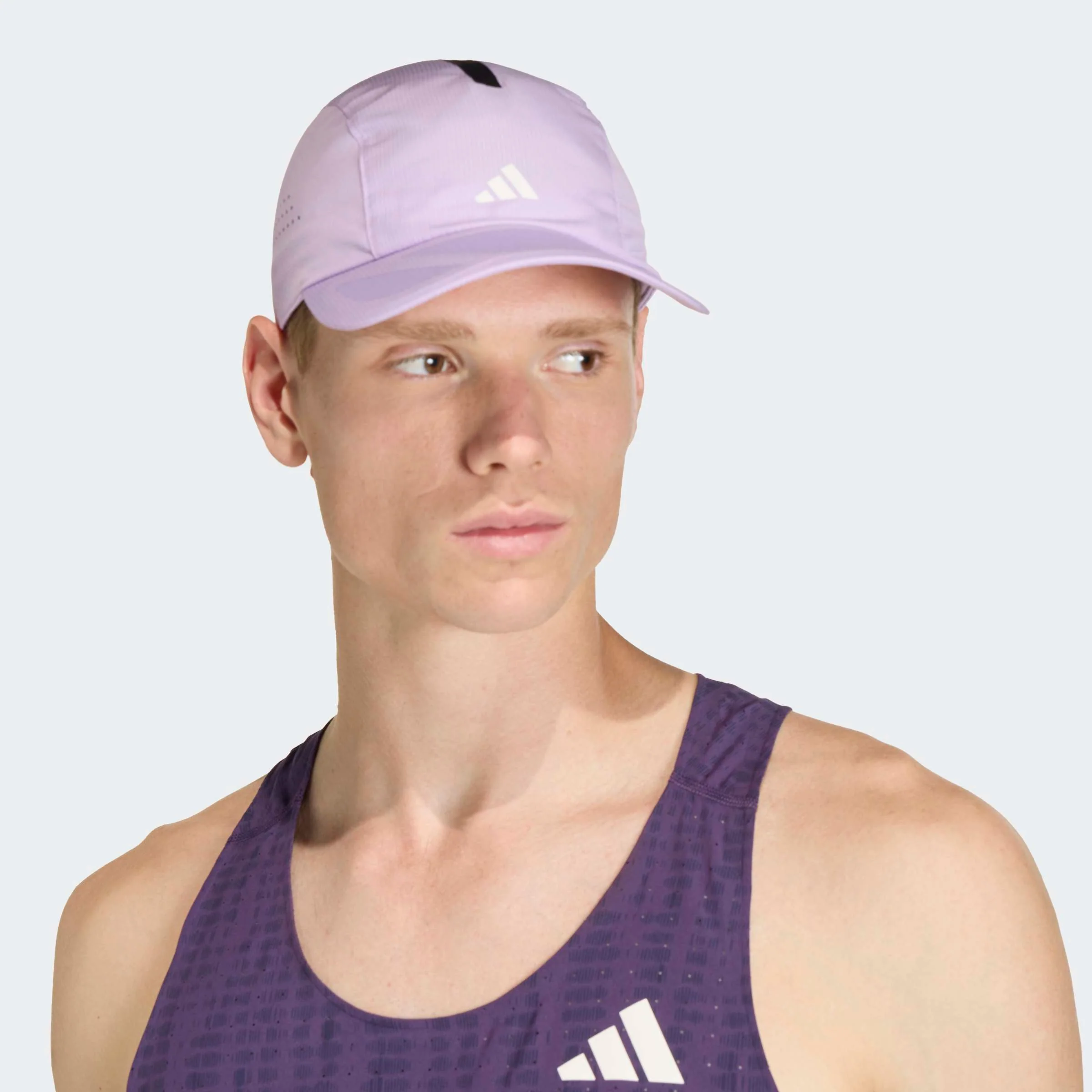 adidas Running x adizero Cap | Powder Plum / Solar Yellow - Image 3