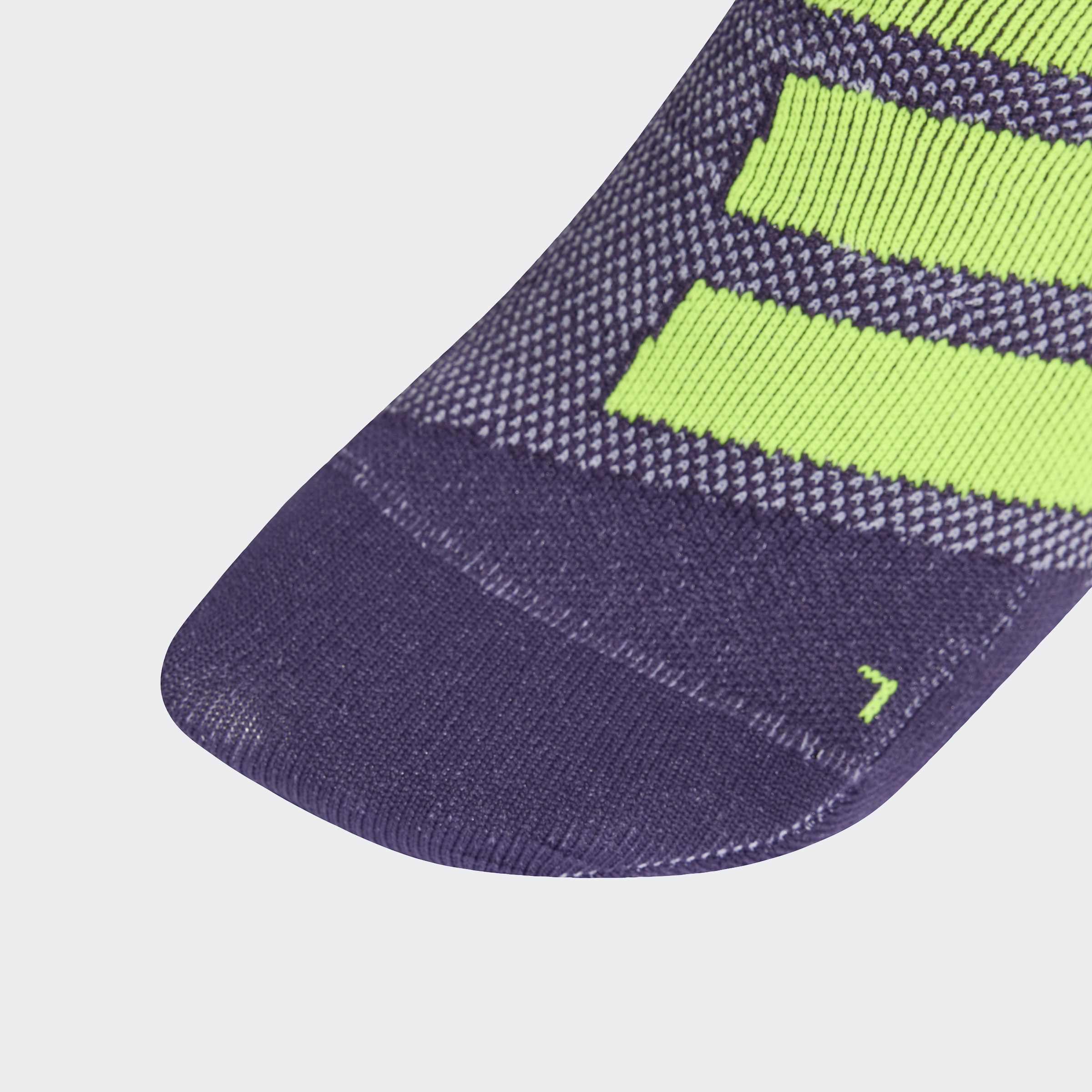 adidas Running x adizero Sock | Aurora Plum / White / Solar Yellow - Image 3
