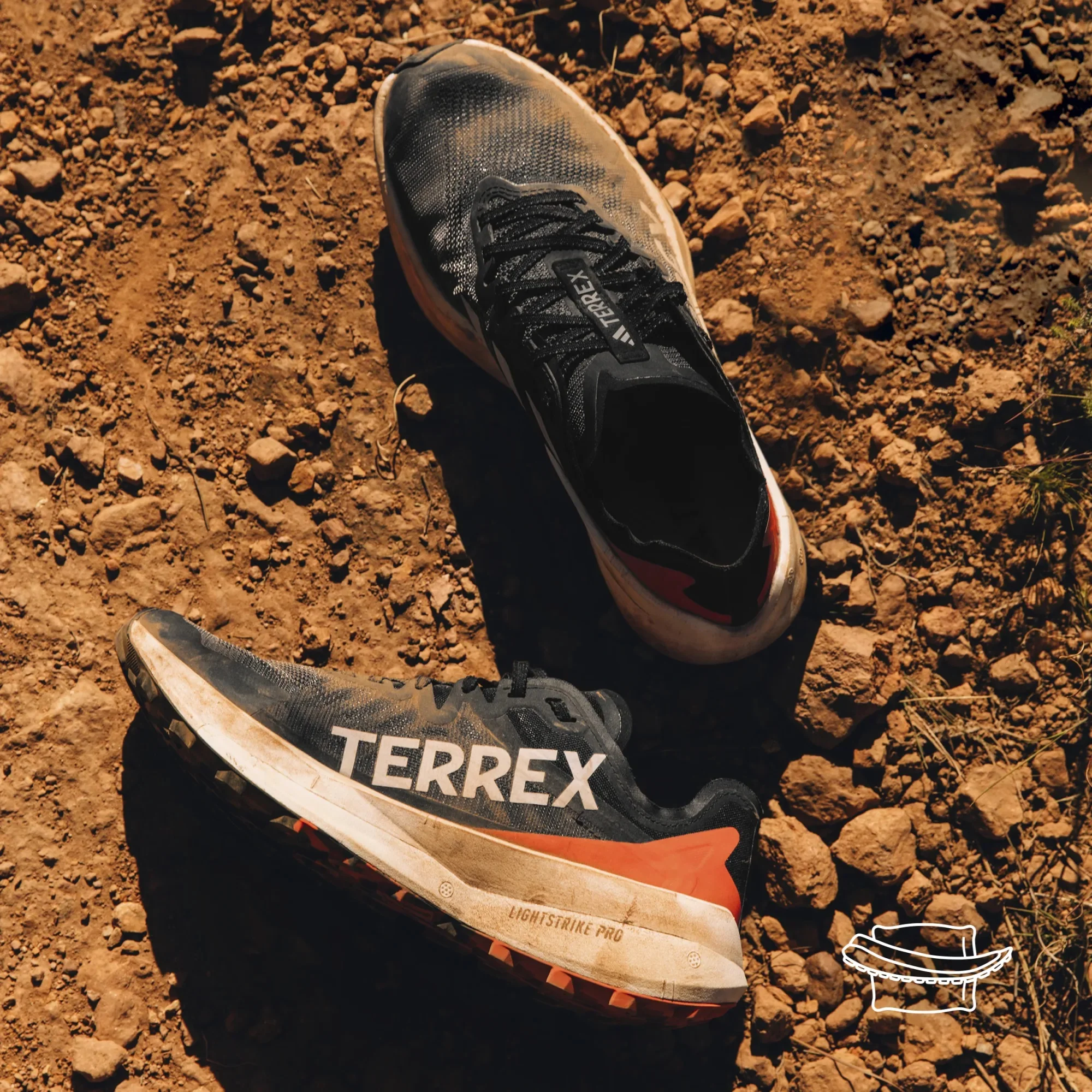 adidas Terrex Agravic Speed | Core Black / Grey One / Impact Orange | Mens - Image 3