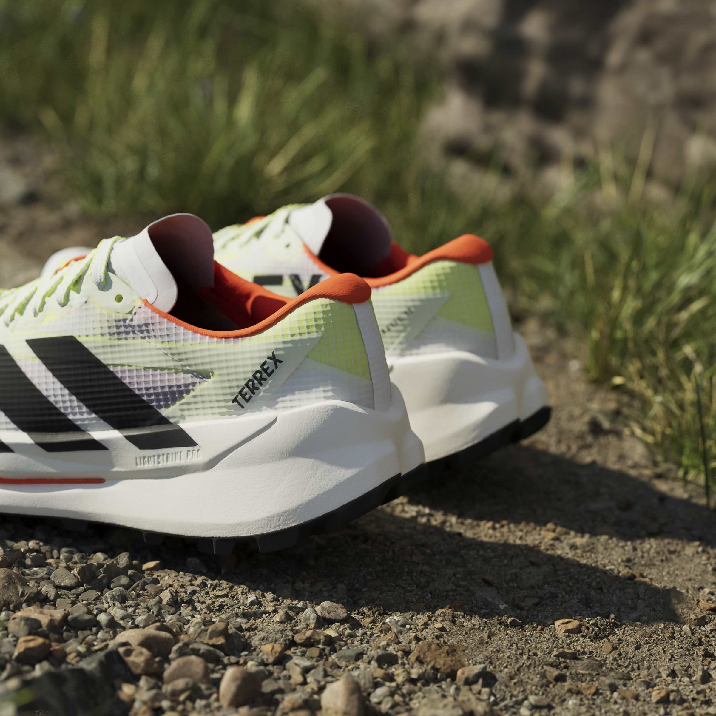 adidas Terrex Agravic TT | Cloud White / Core Black / Impact Orange | Womens - Image 6