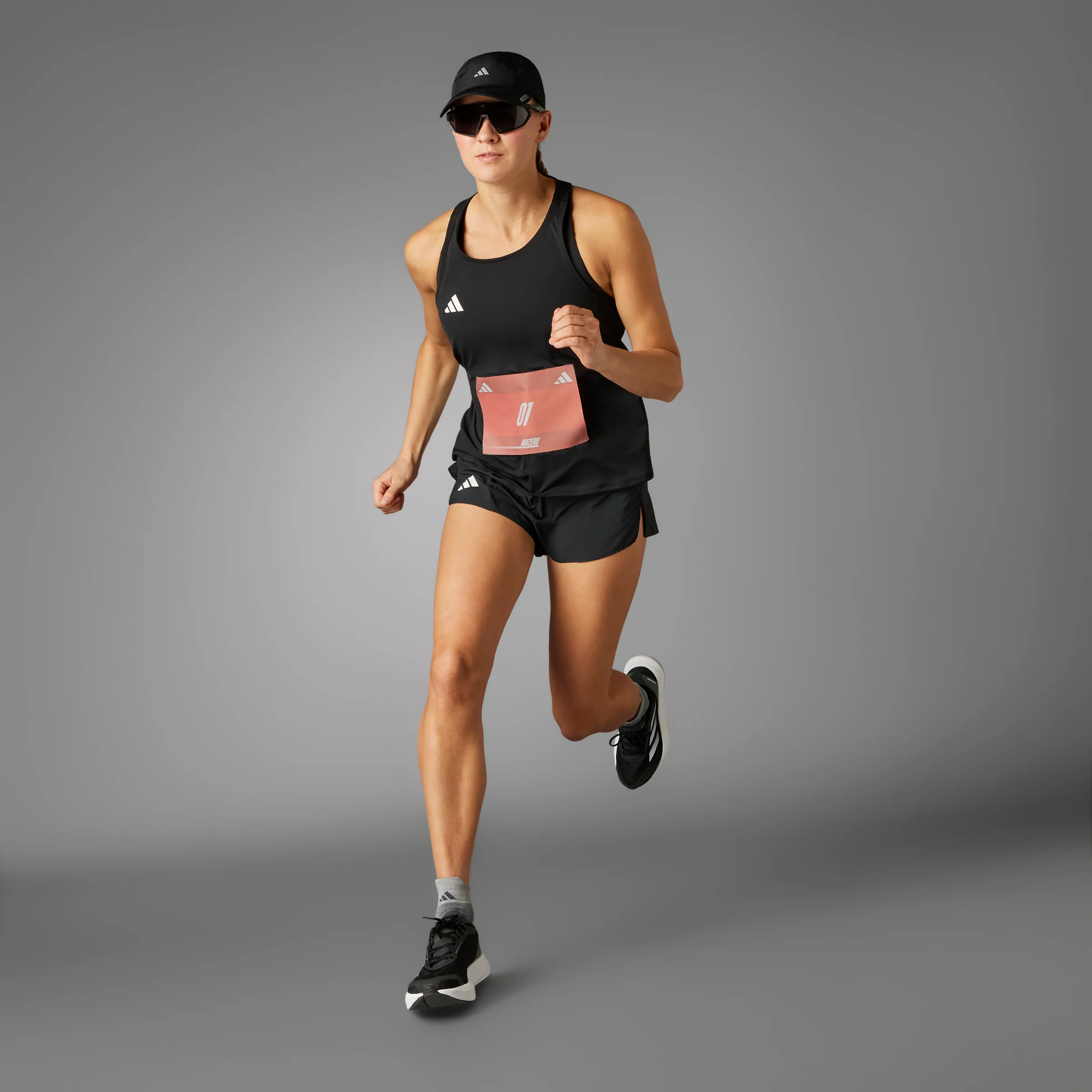 Adidas Adizero Essentials Tank | Black | Womens - Image 8