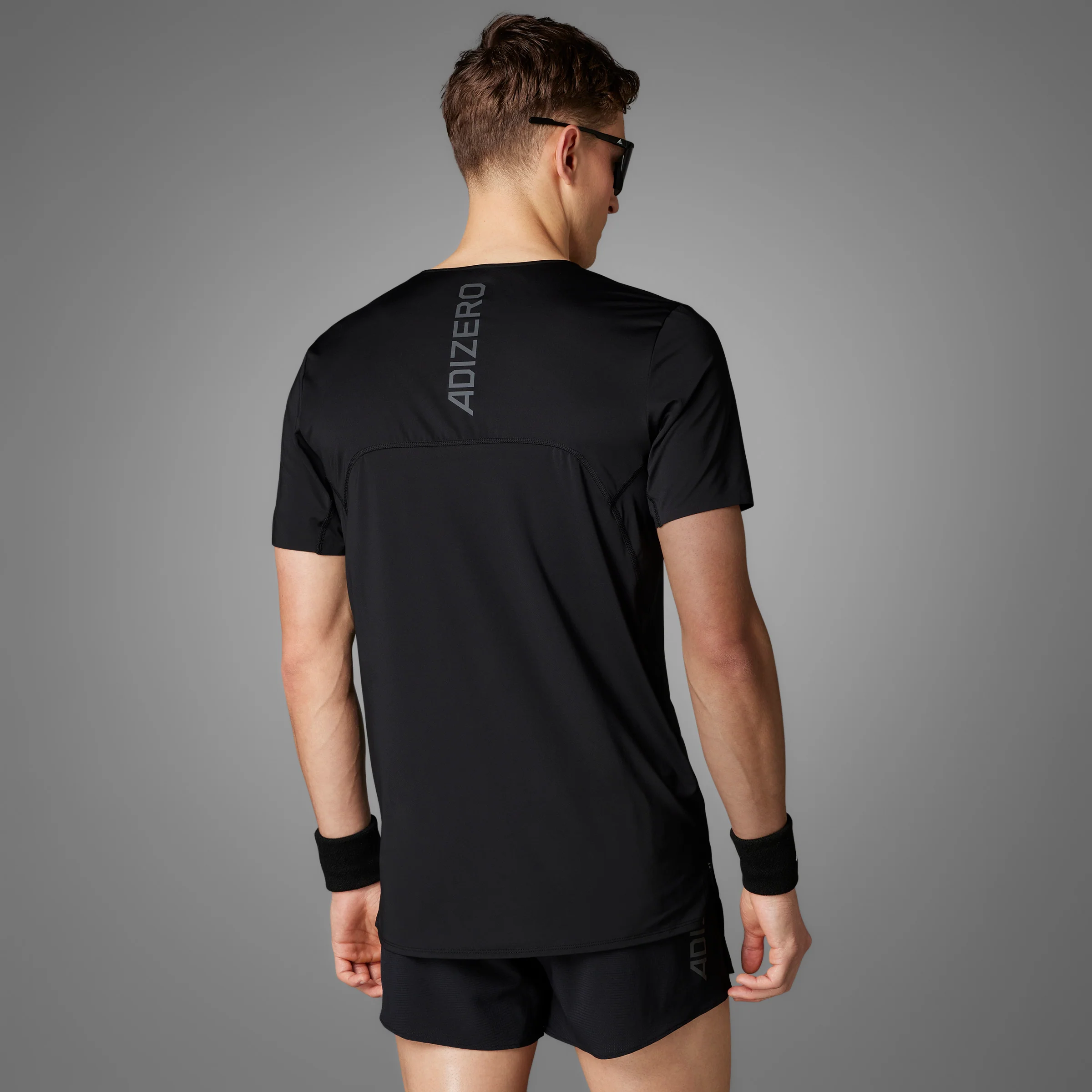 Adidas Adizero Tee | Black | Mens - Image 6