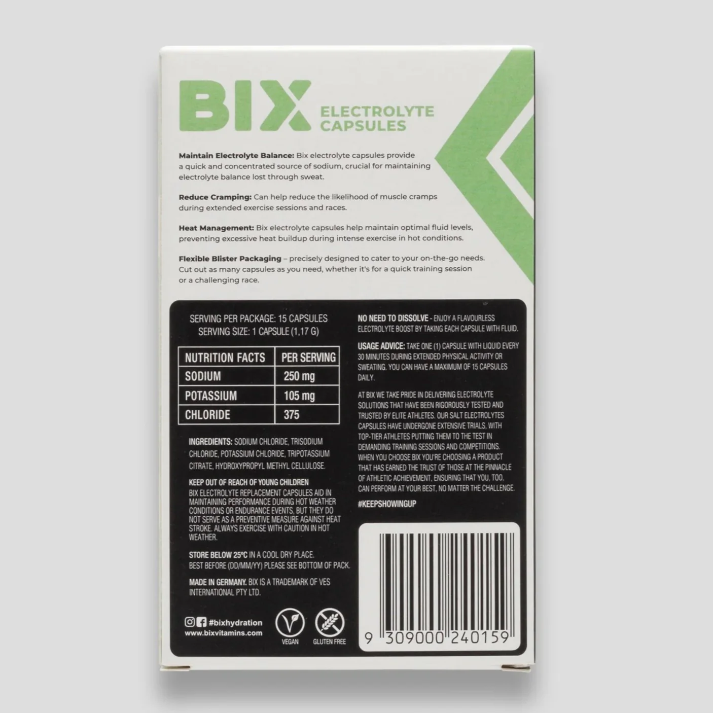 Bix 250mg Electrolyte Capsules | 15 Pack - Image 4