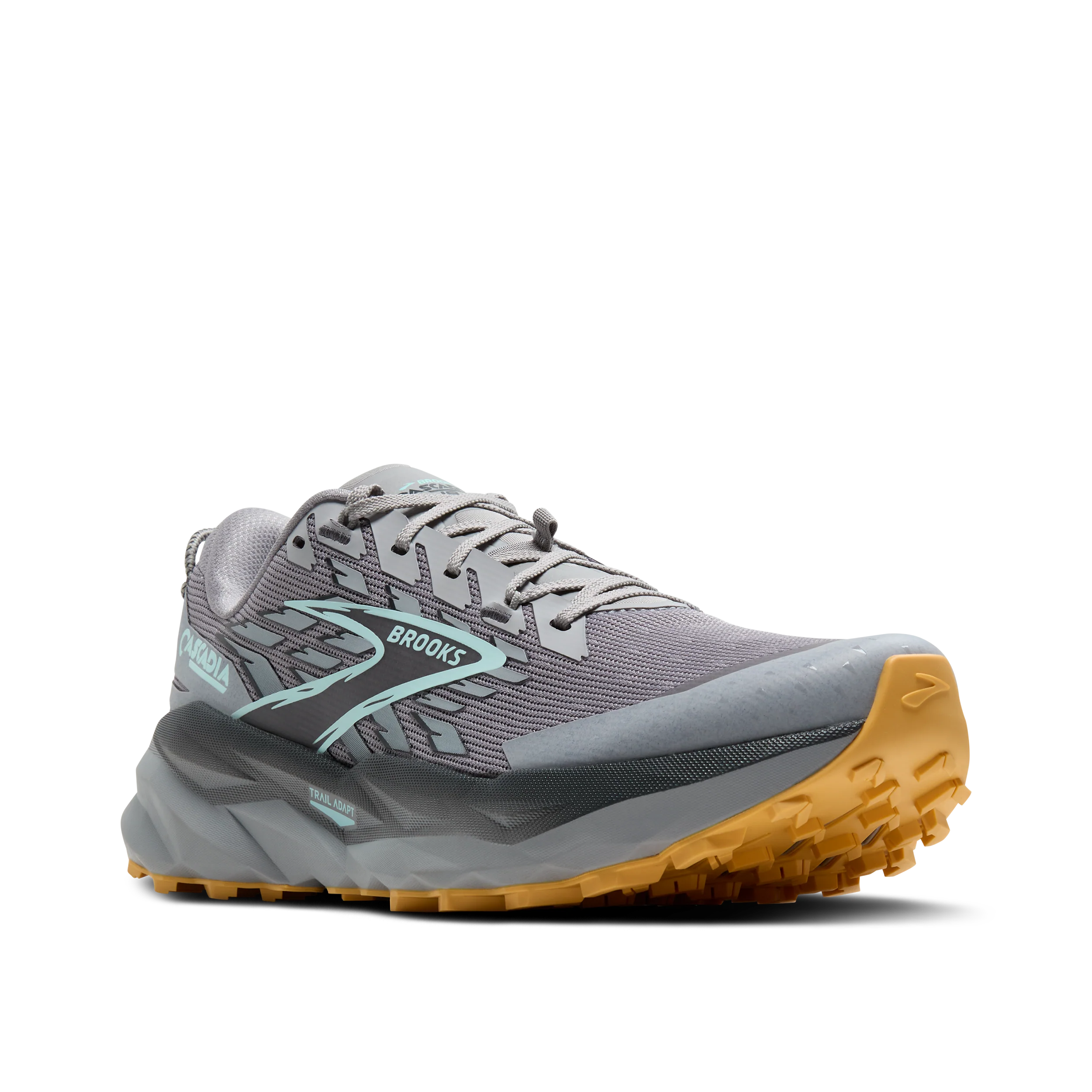 Brooks Cascadia 19 | Alloy / Ebony / Orange | Mens - Image 7