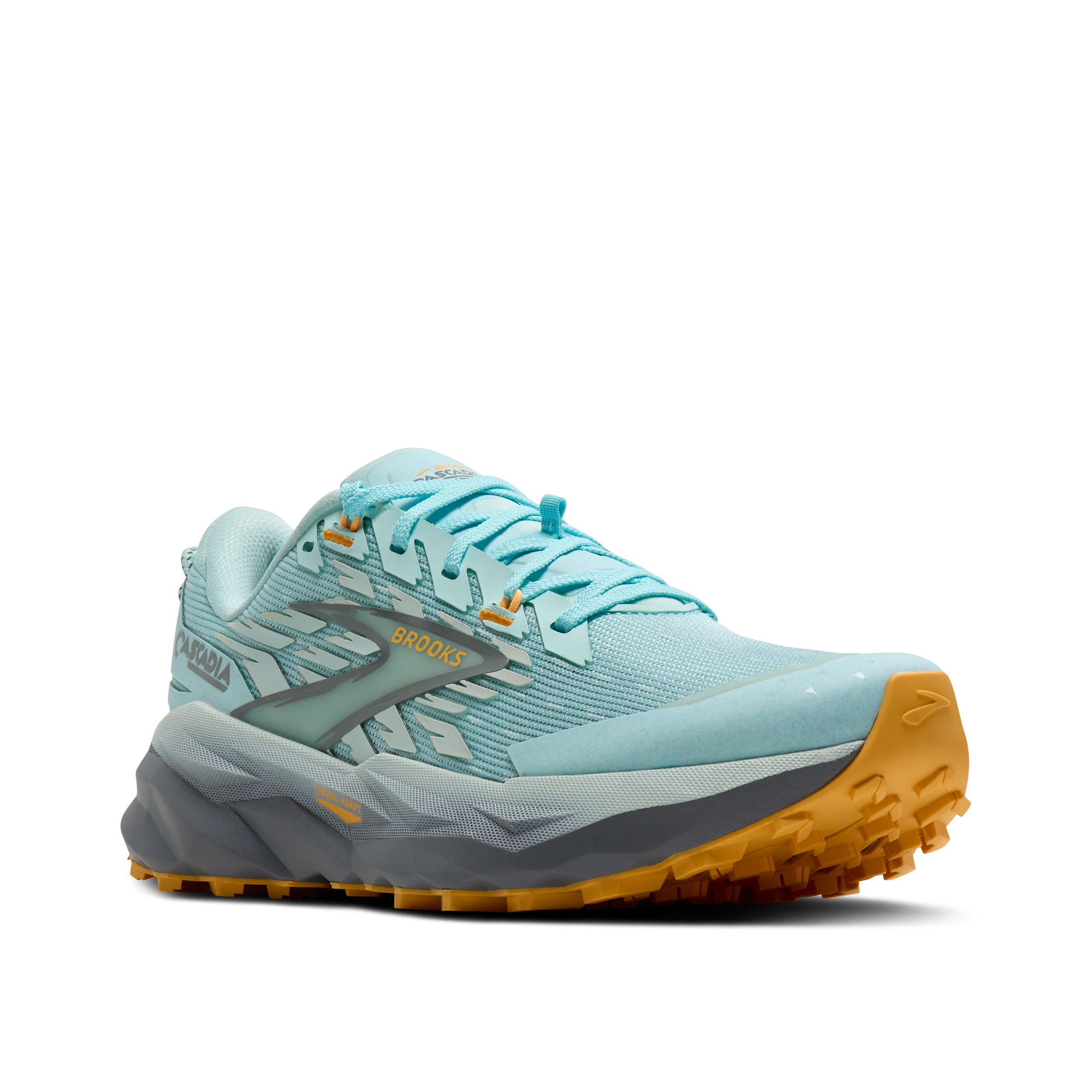 Brooks Cascadia 19 | Clearwater / Primer Grey | Womens - Image 7
