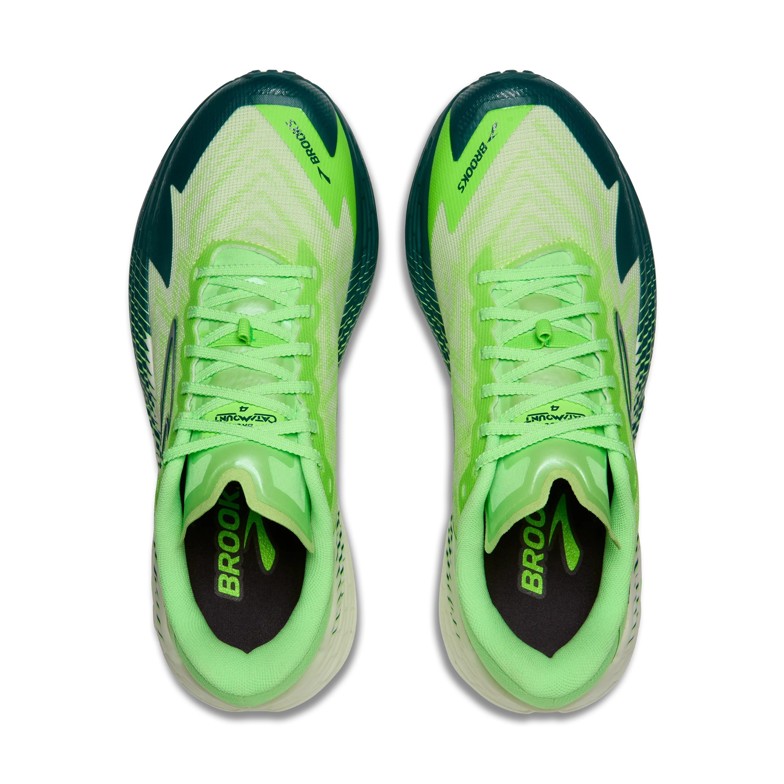 Brooks Catamount 4 | Green / Green Gecko / Atlantic Deep | Mens - Image 4