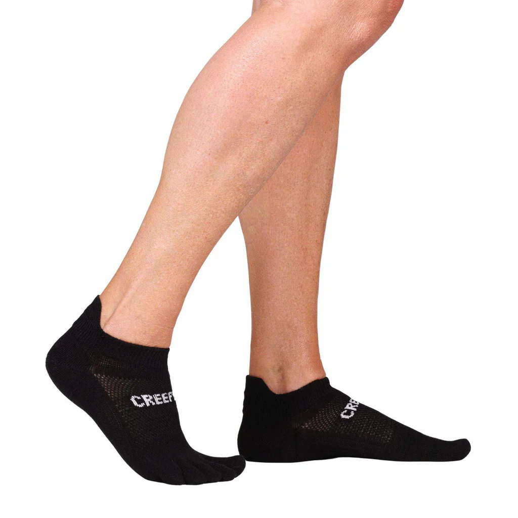 Creepers Merino Toe Socks | Low Ankle | Black - Image 2