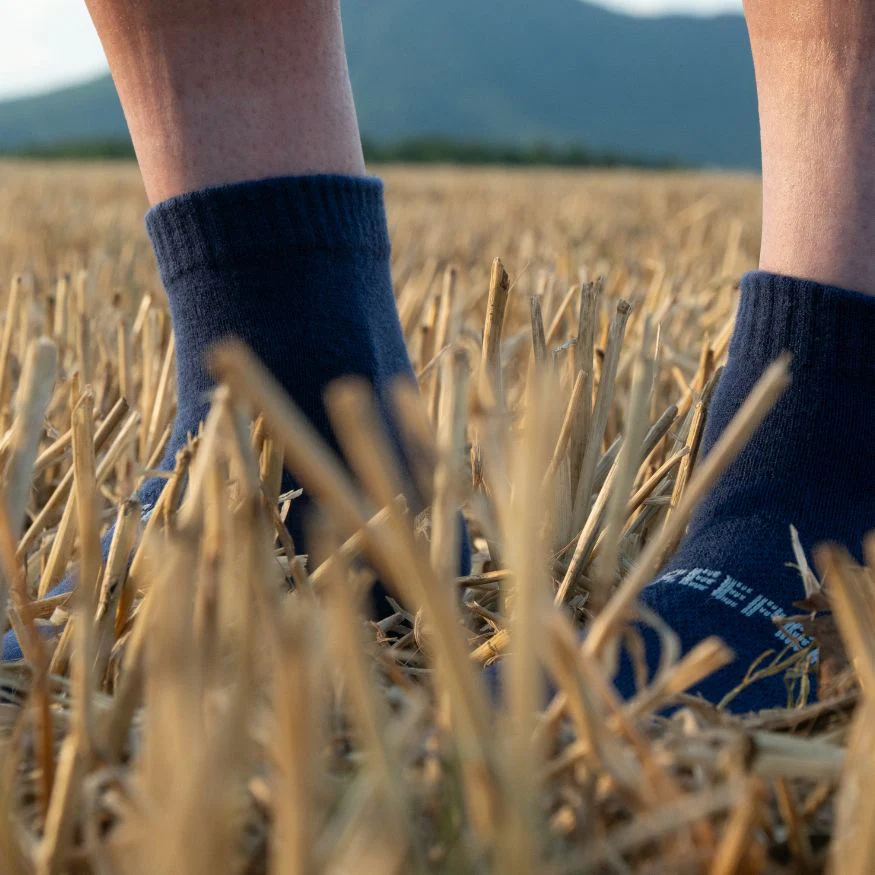 Creepers Merino Toe Socks | Quarter Crew | Dark Navy - Image 5
