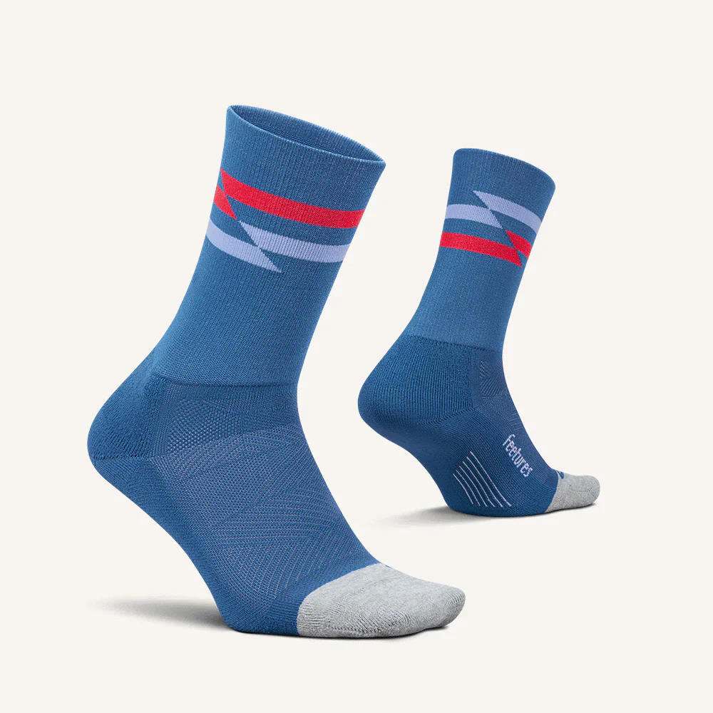 Feetures Elite | Light Cushion | Mini-Crew | Blue Track - Image 3