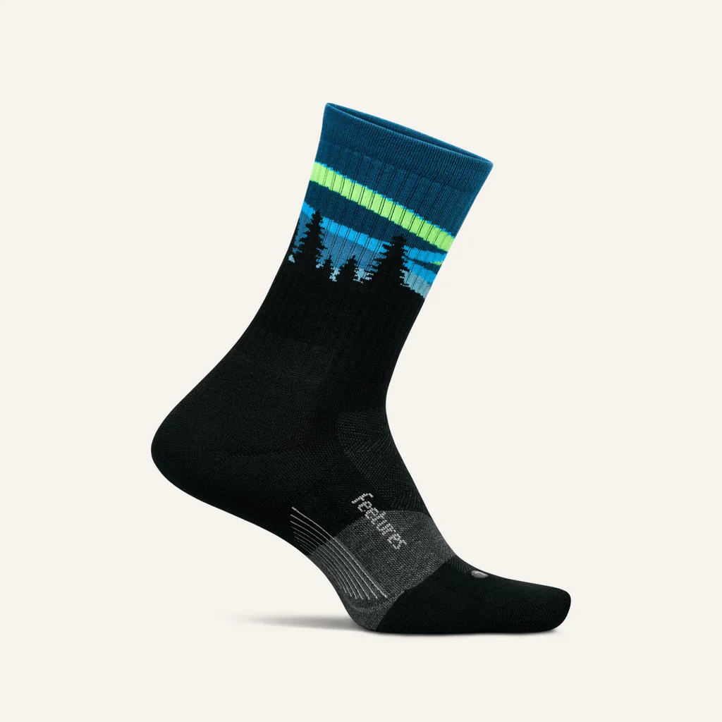 Feetures Trail | Max Cushion | Mini-Crew | Blue Aurora