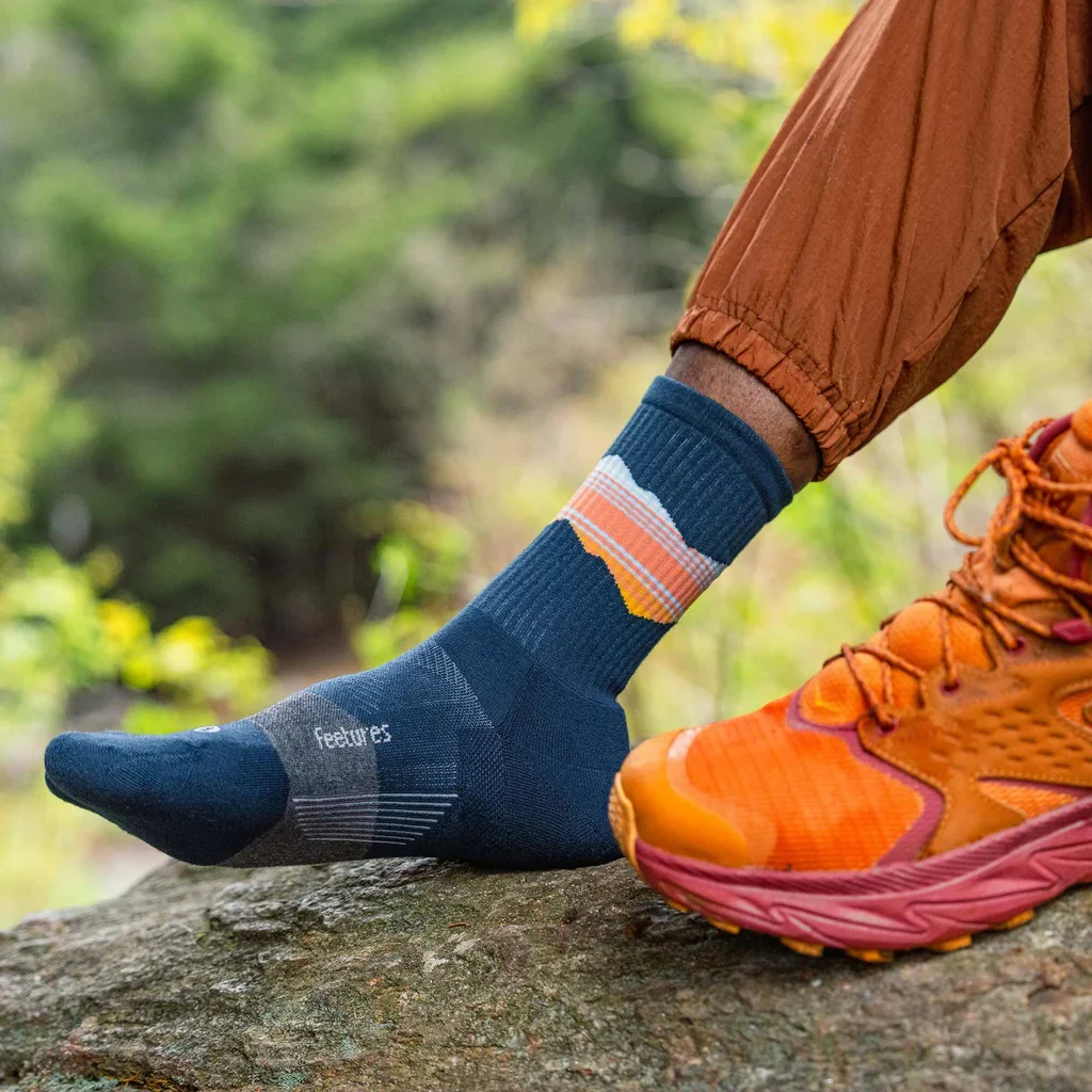 Feetures Trail | Max Cushion | Mini-Crew | Blue Ridge Navy - Image 3