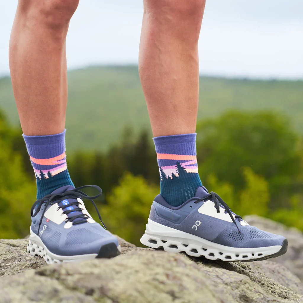 Feetures Trail | Max Cushion | Mini-Crew | Purple Aurora - Image 2