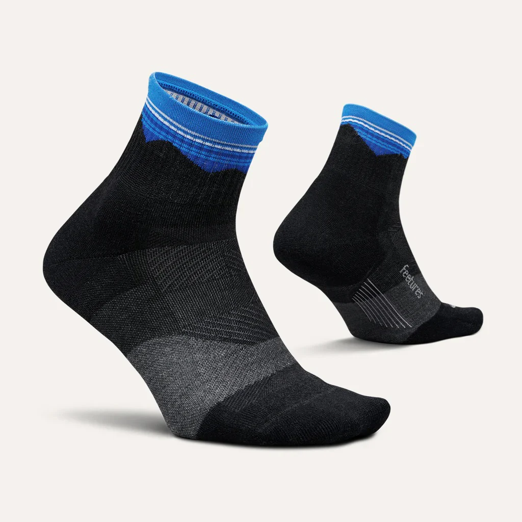 Feetures Trail | Max Cushion | Quarter Length | Blue Ridge Charcoal - Image 4