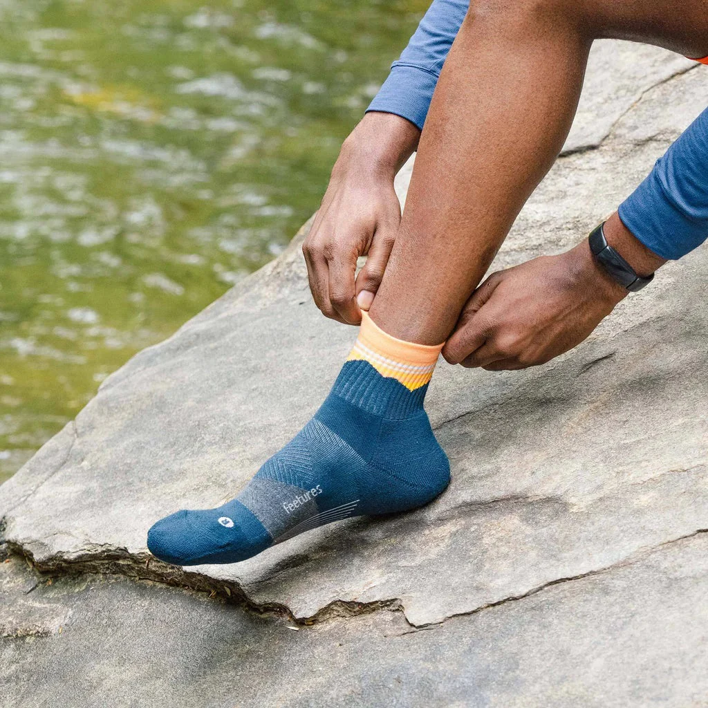Feetures Trail | Max Cushion | Quarter Length | Blue Ridge Navy - Image 4