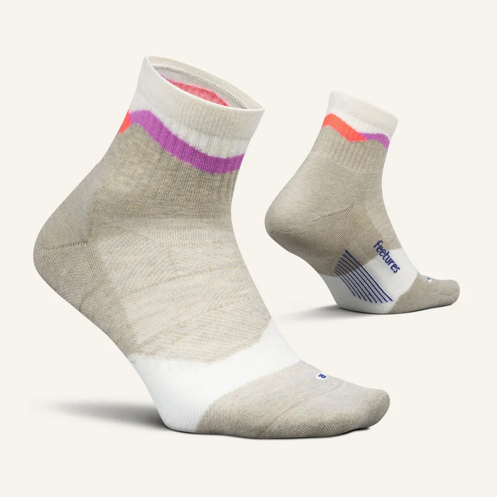 Feetures Trail | Max Cushion | Quarter Length | Mountain High Cream - Image 3