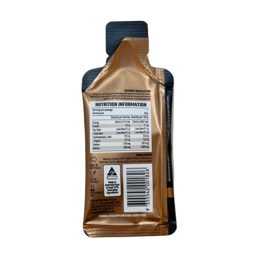 Fixx Nutrition Gel X Pro | Cold Brew Espresso - Image 3