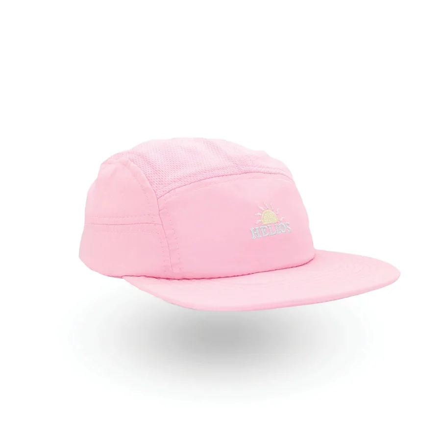 Helios Ultralight 7 Panel Running Cap | Soft Brim | Pink