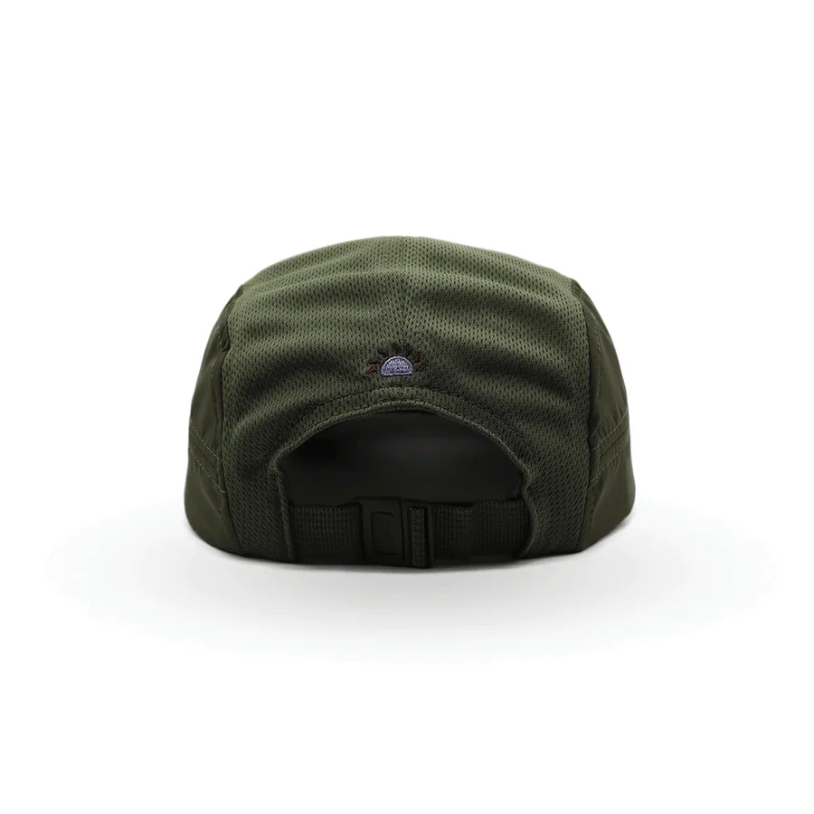 Helios Ultralight 7 Panel Running Cap | Firm Brim | Olive - Image 3