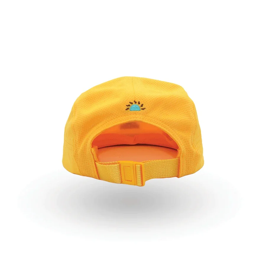 Helios Ultralight 7 Panel Running Cap | Soft Brim | Yellow - Image 3